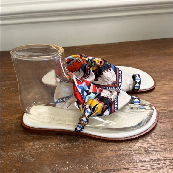 Tory Burch Selby Scarf Sandal - Picture 4 of 16